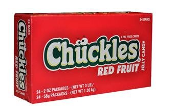 Chuckles Red Fruit Jelly Candy 12 Pack/24 Bars logo