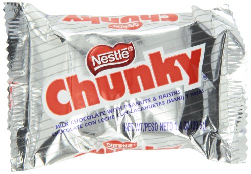 Chunky Single Candy Bar, 1.4 Ounce (Pack of 24) logo