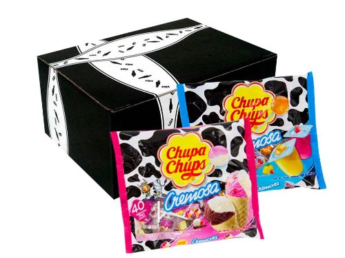 Chupa Chups Lollipops, 40ct Yogurt and 40ct Ice Cream In Gift Box logo