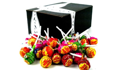 Chupa Chups Lollipops Assorted 1lb In A Gift Box logo