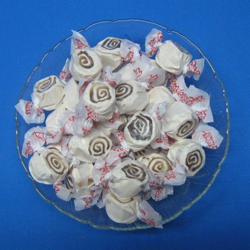 Cinnamon Roll Flavored Taffy Town Salt Water Taffy 2 Pound logo