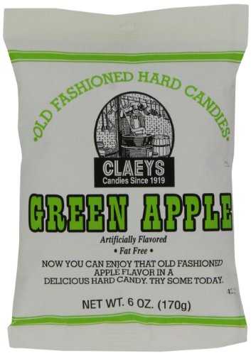 Claey’s Green Apple Drops, 6 ounce Packages (Pack of 12) logo