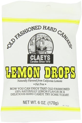 Claey’s Lemon Drops, 6 ounce Packages (Pack of 12) logo