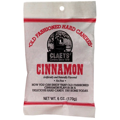 Claeys Old Fashioned Cinnamon Candy, 6 ounce Bags (Pack of 12) logo