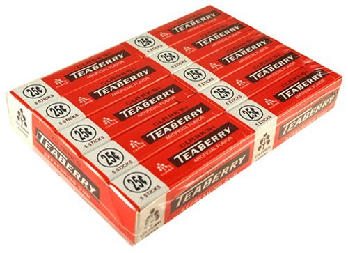 Clark’s Teaberry Gum 20/5 Stick Packages logo