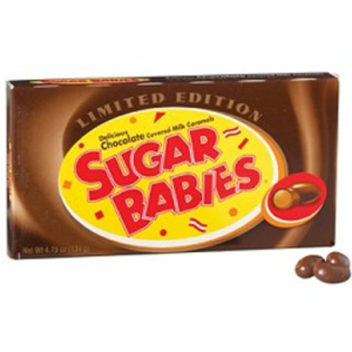 Classic Sugar Babies Caramel Chocolate 4.5 Ounce Theater Size Pack 12 Boxes logo