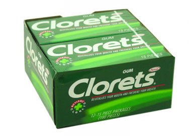 Clorets Gum – Regular, 15 Pc Gum, 12 Count logo