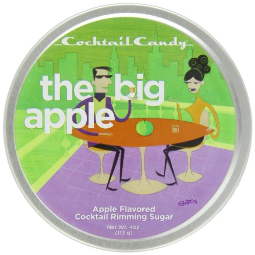 Cocktail Candy The Big Apple Cocktail Sugar, 4 ounce Tins (Pack of 3) logo