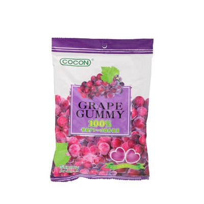 Cocon Grape Juice 100% Jelly Gummy 100g. (Pack of 3) logo