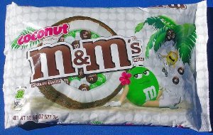 Coconut M&M’s Limited Edition Chocolate Candies – 18.6 Oz Large Bag logo