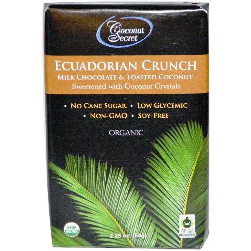 Coconut Secret Ecuadorian Crunch Milk Chocolate Bar, 2.25 Ounce (Pack of 12) logo