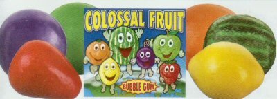 Colossal Fruit Gumballs logo