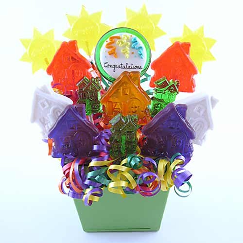 Congratulations Home & Sunshine Lollipop Bouquet logo