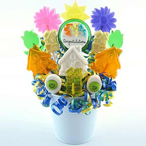 Congratulations New Home Lollipop Bouquet logo