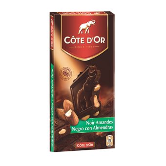 Cote D’or Dark Chocolate W/almonds 200 G. logo