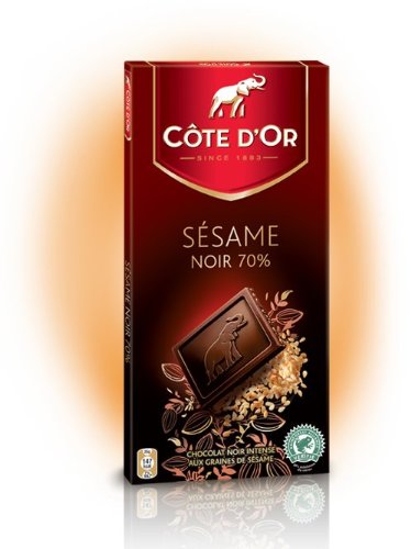 Cote D’or Dark Chocolate With Sesame 100g (3.53oz) logo