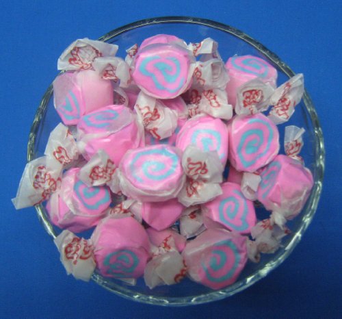 Cotton Candy Flavored Taffy Town Salt Water Taffy 2 Pound logo