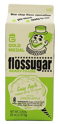 Cotton Candy Sugar Floss-sassy Apple-green Apple logo