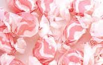 Cran Raspberry Candy Gourmet Salt Water Taffy 1 Pound Bag logo