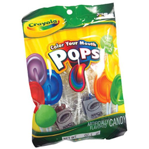 Crayola Color Your Mouth Lollipops 24 Count logo