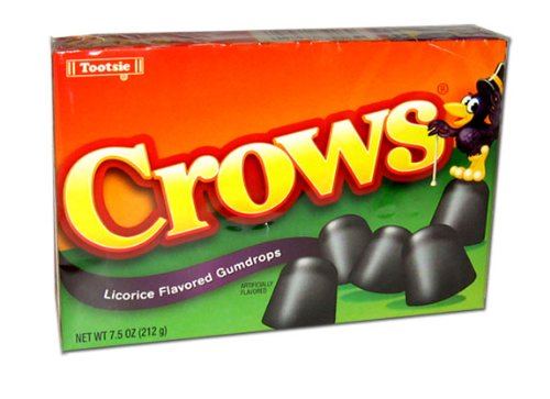 Crows Licorice Flavored Gumdrops 7.5oz 12pak logo