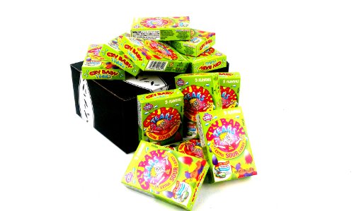 Cry Baby Tears Extra Sour Candy, Five Flavors, 1.98 ounce Boxes In A Gift Box (Pack of 12) logo