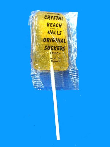 Crystal Beach Amusement Park Halls Original Gourmet Sucker – Lemon logo