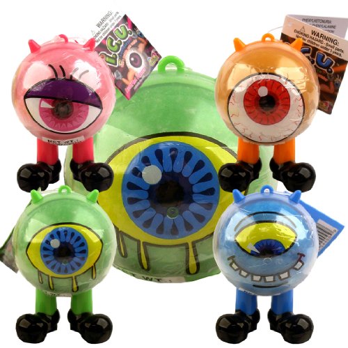 Cyclops Icu Eye Ball Jawbreaker With Rainbow Bubble Gum Center – 12 Ct. Case logo