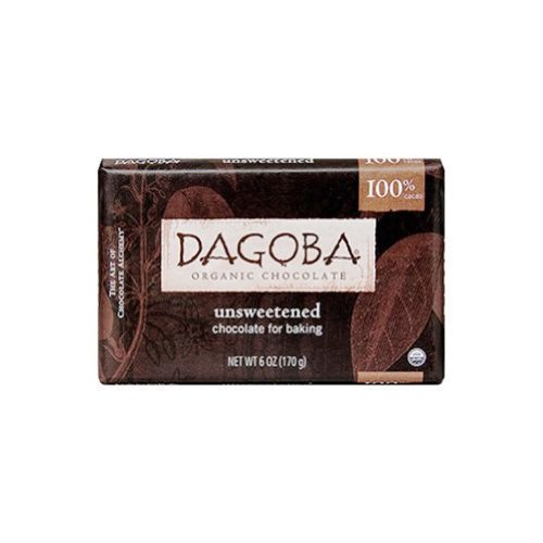 Dagoba Baking Chocolage Bar-unsweetened (95% Organic),6-ounces (Pack of 5) logo