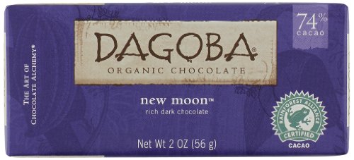 Dagoba Chocolate Bar – New Moon Bar, 2 ounce (Pack of 6) logo