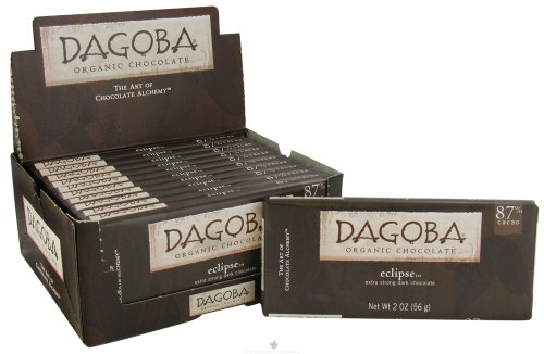 Dagoba Chocolate Eclipse Dark Chocolate Bar 87% (12×2 Oz) logo