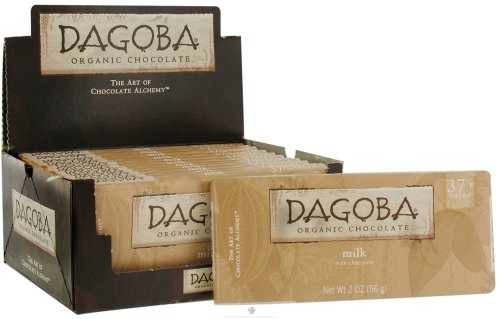Dagoba Chocolate Milk Chocolate Bar 37% (12×2 Oz) logo