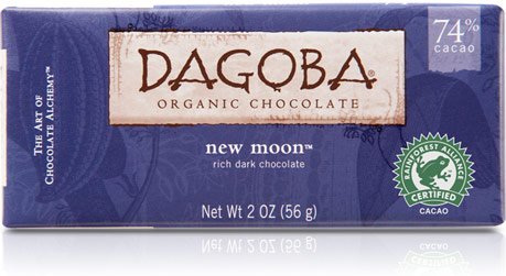 Dagoba Chocolate Moon Dark Chocolate Bar 74% (12×2 Oz) ( Value Bulk Multi-pack) logo
