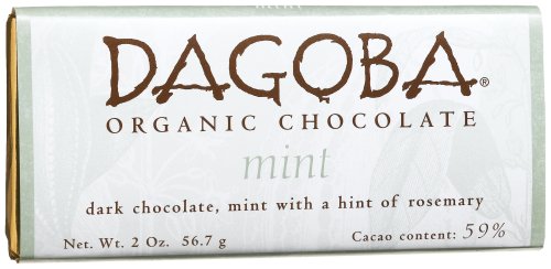 Dagoba Mint (59%) Mint, Rosemary Bar, 2.0 ounce Bars (Pack of 12) logo