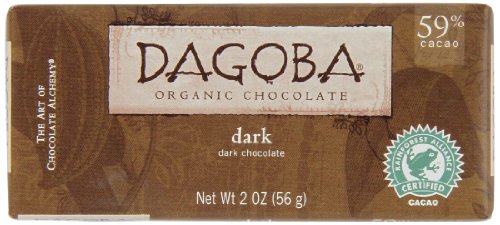 Dagoba Organic Chocolate Bar, Dark Chocolate, 2 ounce Bars (Pack of 6) logo