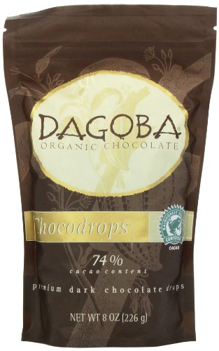 Dagoba Organic Chocolate Chocodrops 74% Cacao, 8.0 Ounce logo