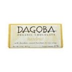 Dagoba Organic Chocolate Chocolate Bar Organic Hazelnut Milk 37% 2 Oz. logo