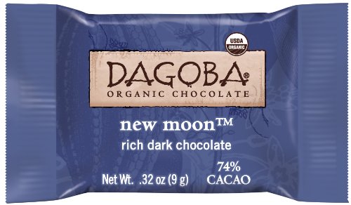 Dagoba Tasting Squares, New Moon Dark Chocolate, 0.32 Ounce (Pack of 50) logo