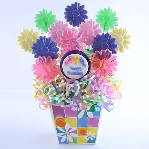 Daisies In Spring Birthday Lollipop Bouquet logo