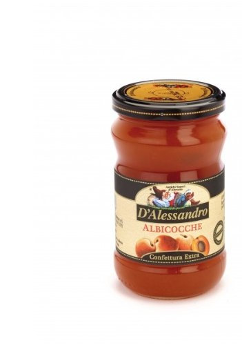 D’alessandro Apricot Extra Jam 13.37 Oz Gluten Free logo