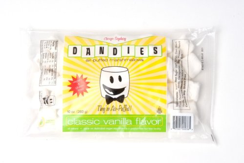 Dandies – Air-puffed Marshmallows, Classica Vanilla Flavor, Vegan & Gluten Free, 10 Oz (Pack of 5) logo