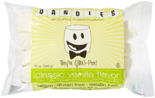 Dandies Air-puffed Vegan Marshmallows, Original Vanilla, 10 Oz. Bag logo
