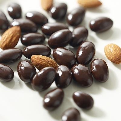 Dark Chocolate Almonds, 10lbs logo