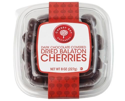 Dark Chocolate Covered Dried Balaton Cherries (with Sugar) 8oz (case Of 12) logo