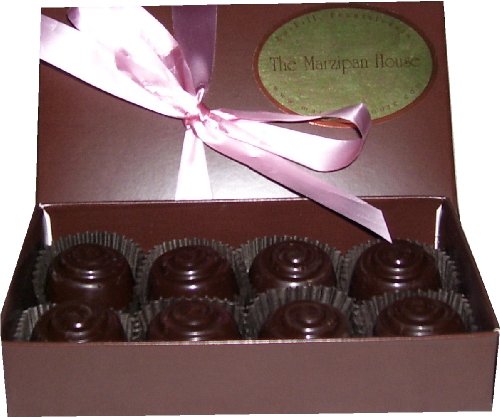 Dark Chocolate Covered Espresso Marzipan 8 Pcs logo