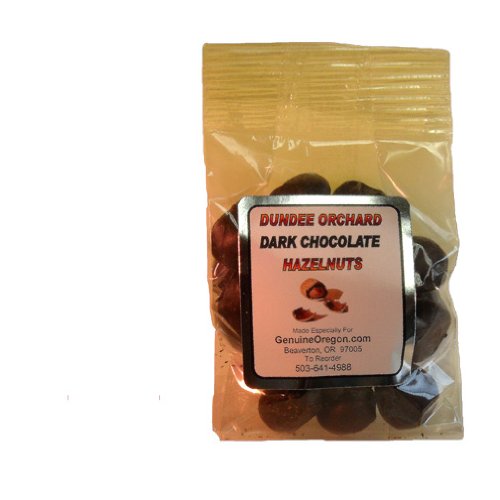 Dark Chocolate Covered Hazelnuts (3 Oz Bag) : Oregon-grown Coated Filberts logo