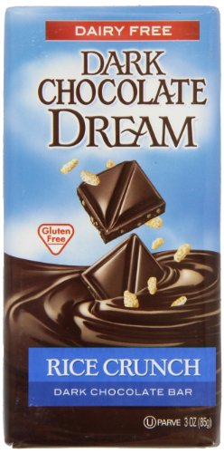 Dark Chocolate Dream Dark Chocolate Bar With Rice Crunch Dairy Free, 3 ounce (Pack of 6) logo