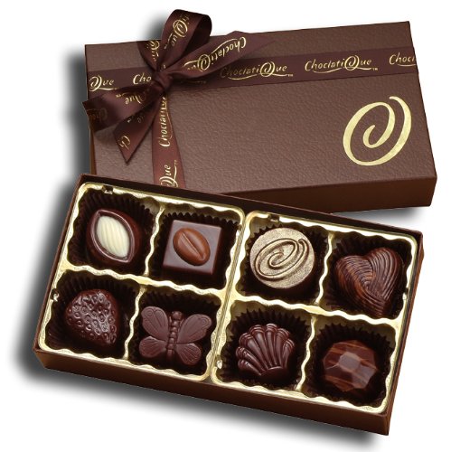 Dark Chocolate Gourmet Truffles (8-piece Box) logo