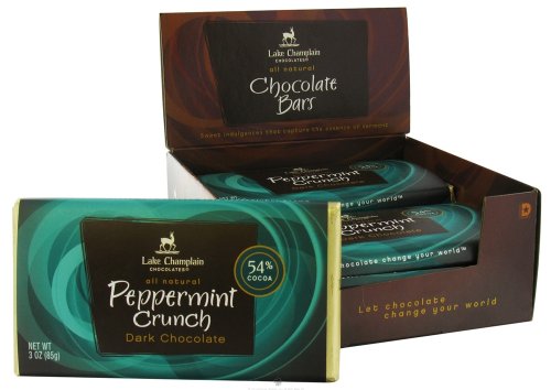 Dark Chocolate Peppermint Crunch Bar – Lake Champlain Chocolates logo