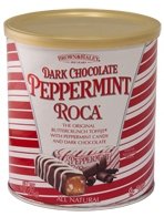 Dark Chocolate Peppermint Roca (1) 9 Oz Can logo